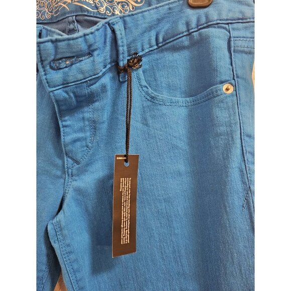 Express Women Stella Regular Fit Jean Legging Low Rise Electric Blue Size 6 NWT - Picture 6 of 14